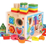 Caja Del Tesoro De Madera De Juguete Kindergarten Forma