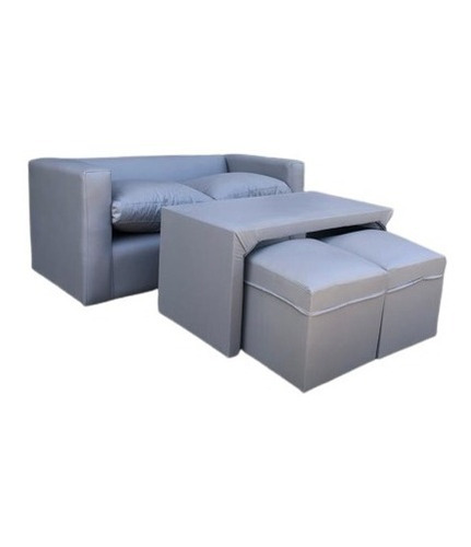 Sillon De 2 Cpos +mesa+2 Puff Bufalo