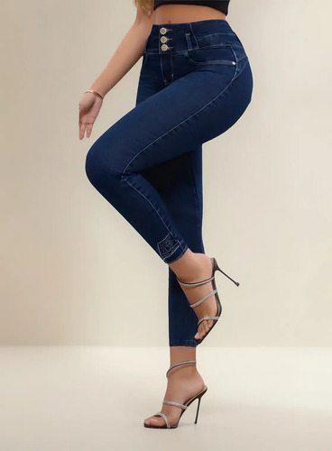 Jeans Lola 1007 Dama Premium Corte Colombiano Levanta Pompas