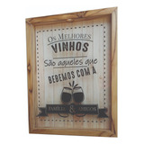 Quadro Porta Rolhas De Vinho Grande Decorativo Madeira