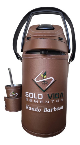 Garrafa Terere Personalizada 4 Litros Copo Bomba Logo Brinde