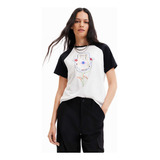 Polera Nueva Desigual S Flowerhand Estampada