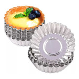 Pack Set Kit 6 Moldes De Aluminio Mini Tartaleta O Mini Pie