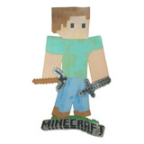 1 Figura De Foamy Steve 1 Metro Aprox.tematica Minecraft