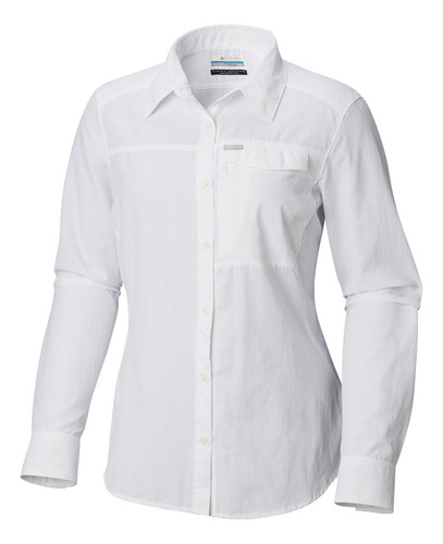 Camisa Columbia Silver Ridge 2.0 Mangas Largas Mujer (white)