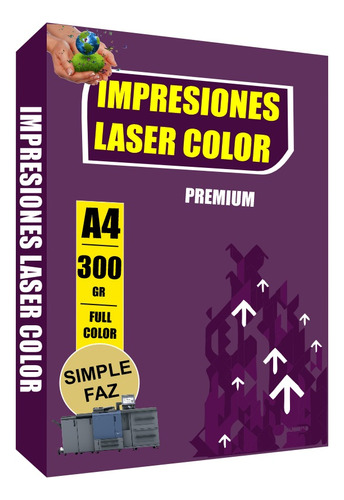 100 Impresiones Color A4 Simple Faz En El Acto