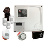 Kit Alarma Hogar 6 Zonas+3 Sensor Pet+2 Sirenas+batería