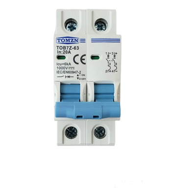 Interruptor Termomagnético Dc 1000v Solar Fotovoltaico 20a