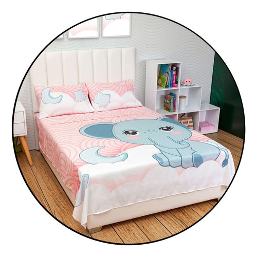 Juego De Sabanas Infantiles Niños Y Niñas Cama Doble 1.40 