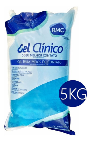 Gel Condutor Azul Para Ultrassom - 5kg Bag