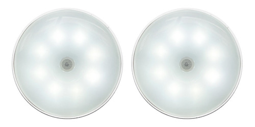 2 Lamparas Led Recargable Sensor Movimiento Cocinas Closets 