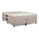 Cama +colchão Castor King Size Pocket Class One Face 193x203 Cor Bege