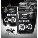 For 08-10 F250 F350 Superduty Halo Projector Black/smoke Nnc
