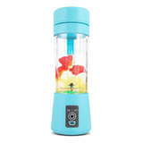 Liquidificador Portátil Knup Kp-ta01 380 Ml Con Usb Azul