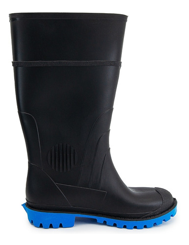 Bota Sandak® Tornado Pvc Hule Negro/azul Industrial Lluvia