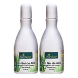  Kit 2 Unidades Puro Gel De Babosa Orgânico 210ml - Live Aloe Fragrância Suave Tipo De Embalagem Biodegradável