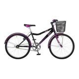 Bicicleta Benotto Montaña Kyra R24 1v Frenos V Acero Color Negro/púrpura Tamaño Del Cuadro N/a