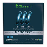 Cordas Encordoamento Giannini Para Guitarra 010 Nanotec