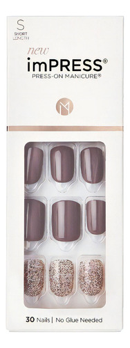 Uñas Adhesivas Kiss Impress Nails - N° Kim011 Flawless