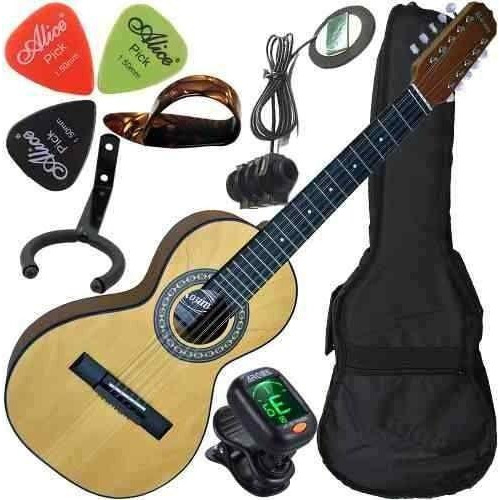 Kit Viola Caipira Eletroacústica Com Afinador Rozini Rv151