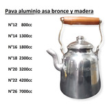 Pava Vintage Pico Matero N 14 Mango Bronce Y Madera, 1,3 L