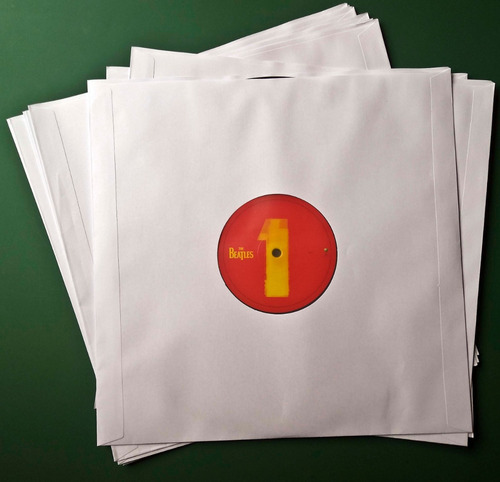 50 Sobres Papel Para Vinilo Lp, Funda Interna Antiestática