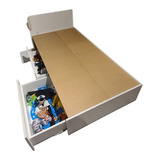 Cama Box 1 Metro Por 1.90 Con Cajones