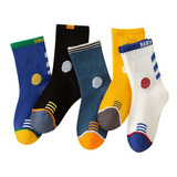 5 Pares De Calcetines Deportivos Para Niños, Transpirables,