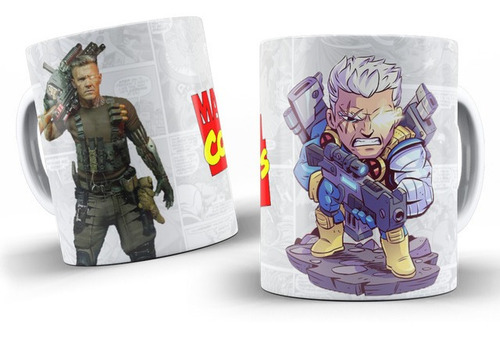 Taza Personalizada De Marvel - Cable - Cerámica