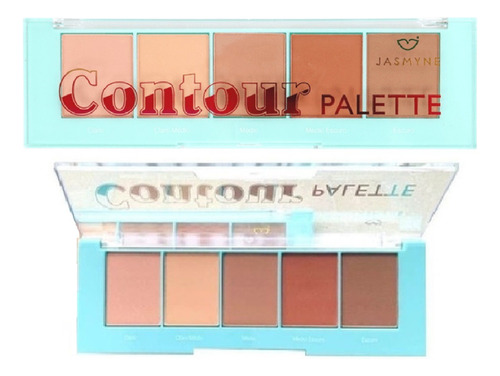 Paleta De Corretivo Kit Contorno Facial Mia Make 6 Cores