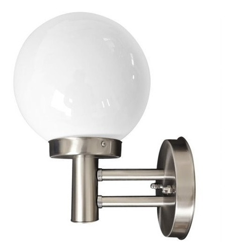 Aplique De Pared Moderno Globo Acero Inoxidable 