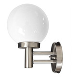 Aplique De Pared Moderno Globo Acero Inoxidable 