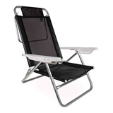 Cadeira De Praia Camping Reclinável Capacidade 120kg Piscina
