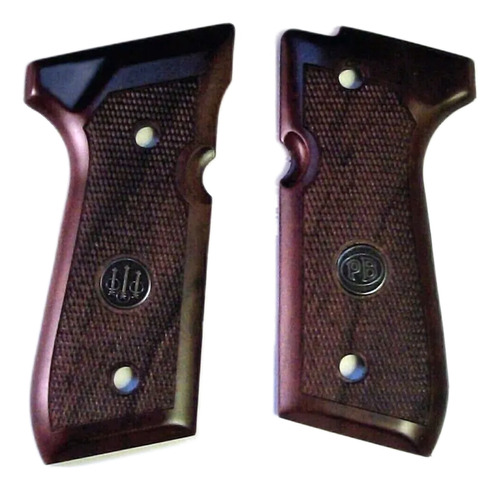 Cachas Empuñaduras De Madera Pistola Beretta Serie 92/96 Ori