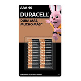 Duracell, Pilas Alcalinas Aaa De 40 Piezas