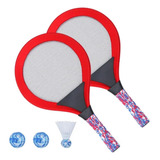 Pack 2 Raquetas Tenis Playa Badminton Juego Deportivo Niños