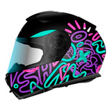 Casco Certificado Para Motociclista Shaft Art Moteros