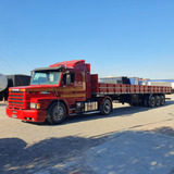 Scania 142 4x2 1989 Engatado Grade Baixa Randon 13,6m 1986