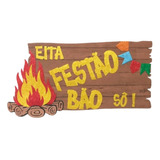 Enfeite Painel De Festa Junina Glitter Eita Festão Bão Sô 