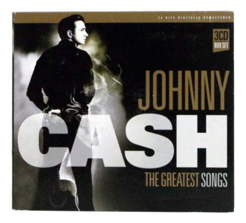 Cd Johnny Cash - Greatest Songs - 3 Cd Box Set - Remastered