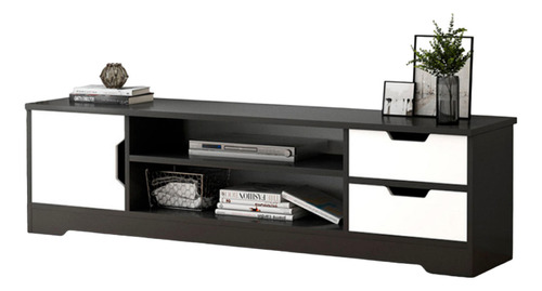 Rack De Tv O Buffet Con Cajones Night Black