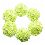 Hortensias Artificiales X6u - Diametro 22cm - Verde Lima