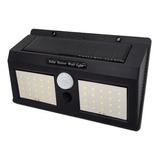 Lampara Led Solar Sensor Movimiento Luz Blanca 40 Leds.