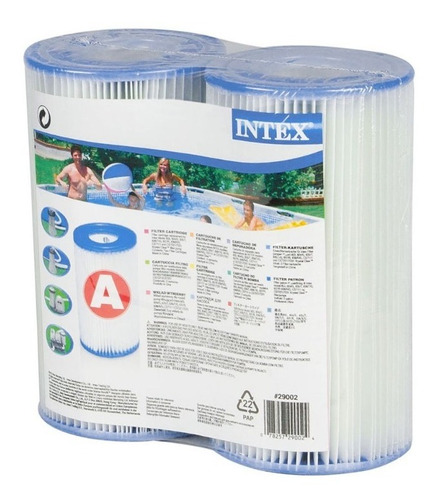 Filtro/cartucho De Repuesto Para Bomba Intex Pack 2 Unidades