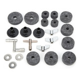 Almohadilla De Fieltro Gris Para Platillos, Kit De Batería,