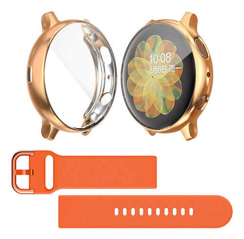 2 Fundas Y Correa Para Samsung Galaxy Watch Active 2