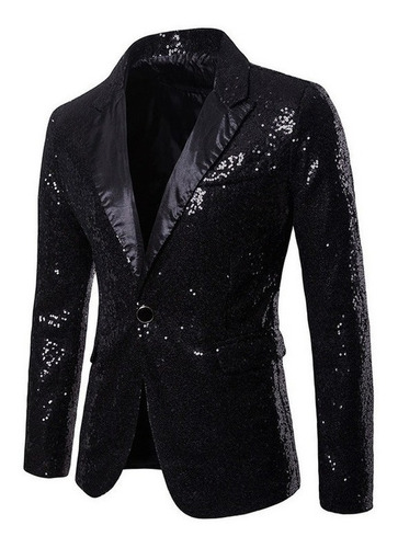 Blazer Brillante Hombre Banquete Boda Fiesta Bar Discoteca