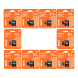 Kit 10 Tarjeta De Memoria Micro Sd Adata 64gb A2 V30