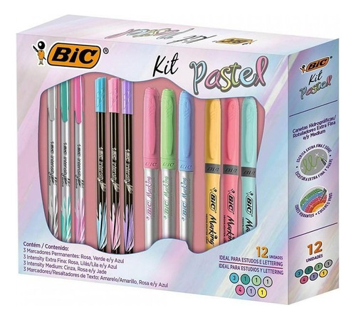 Kit 12 De Rotuladores  Bic  970819