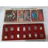 Antigüedad Mini Perfumes Vintage De Colección En Caja.